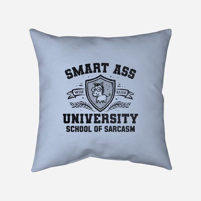Smart Ass University-None-Removable Cover w Insert-Throw Pillow-kg07