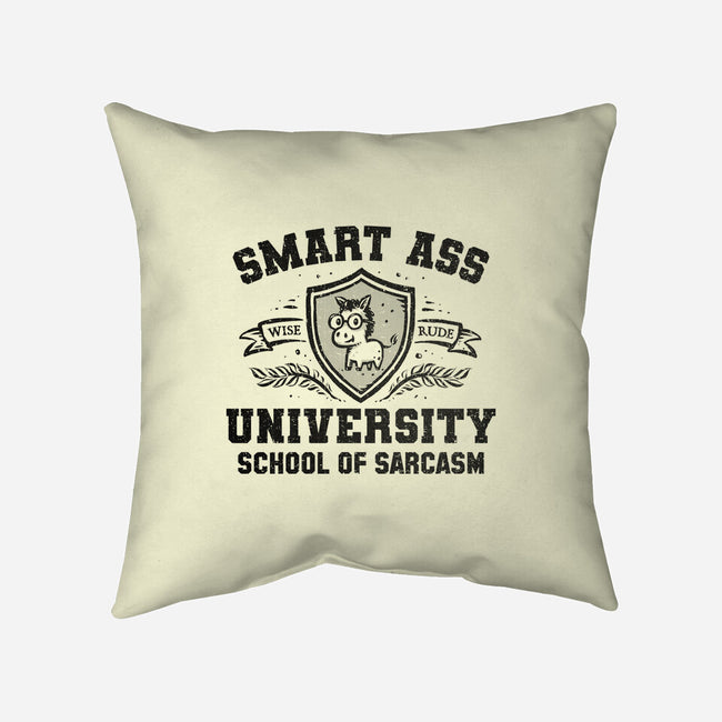 Smart Ass University-None-Removable Cover w Insert-Throw Pillow-kg07