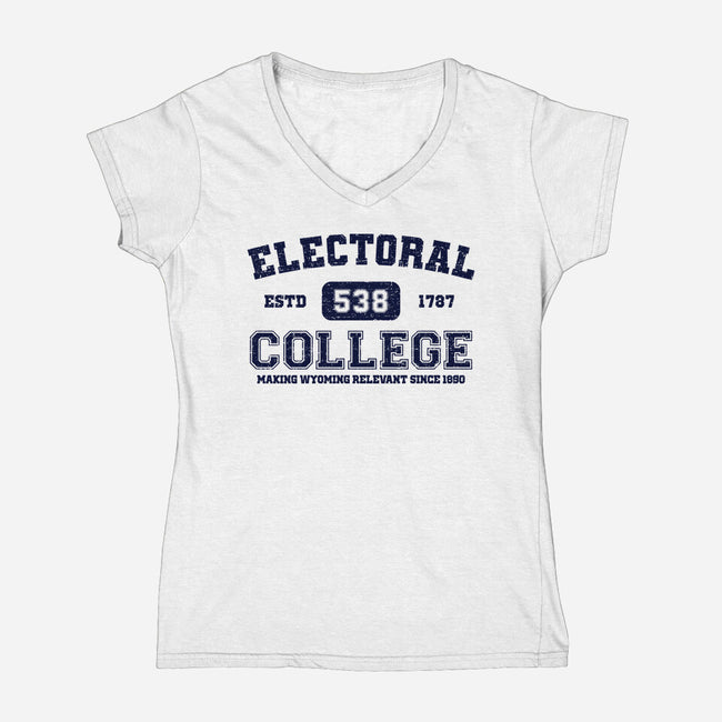 Electoral College-Womens-V-Neck-Tee-kg07