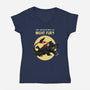 The Adventures Of Night Fury-Womens-V-Neck-Tee-joerawks