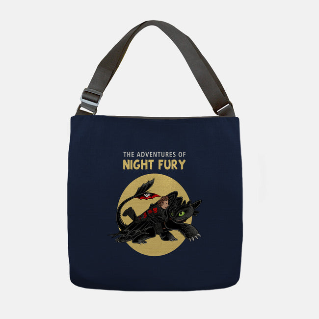 The Adventures Of Night Fury-None-Adjustable Tote-Bag-joerawks