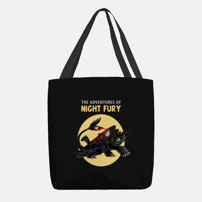 The Adventures Of Night Fury-None-Basic Tote-Bag-joerawks