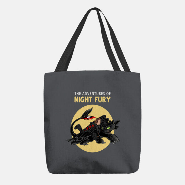 The Adventures Of Night Fury-None-Basic Tote-Bag-joerawks