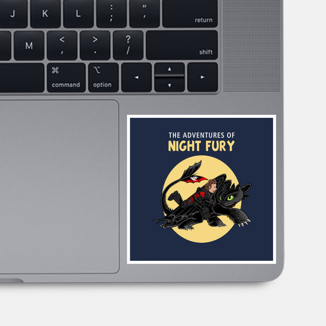 The Adventures Of Night Fury-None-Glossy-Sticker-joerawks