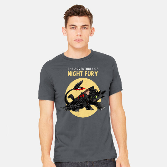 The Adventures Of Night Fury-Mens-Heavyweight-Tee-joerawks