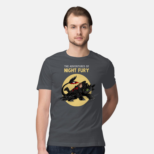 The Adventures Of Night Fury-Mens-Premium-Tee-joerawks