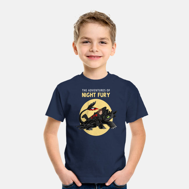The Adventures Of Night Fury-Youth-Basic-Tee-joerawks