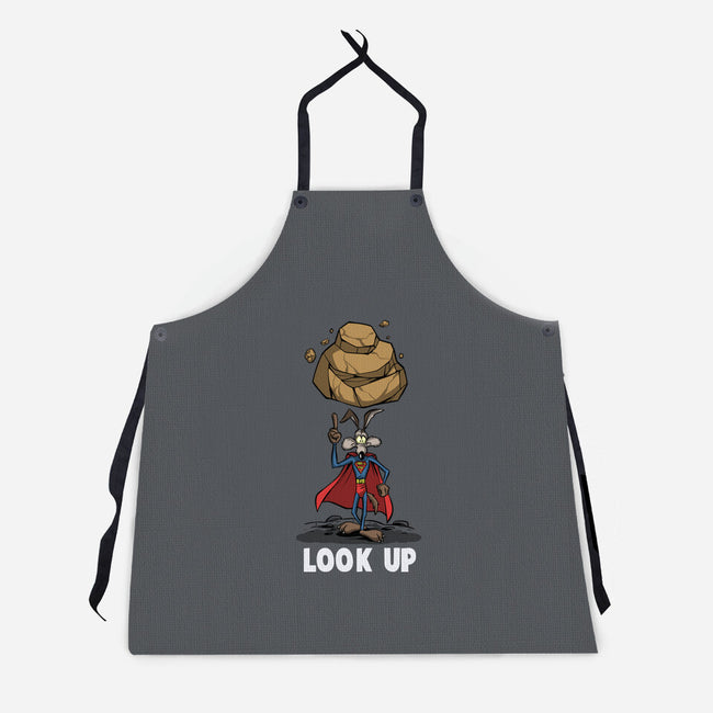 Quick Look Up-Unisex-Kitchen-Apron-zascanauta