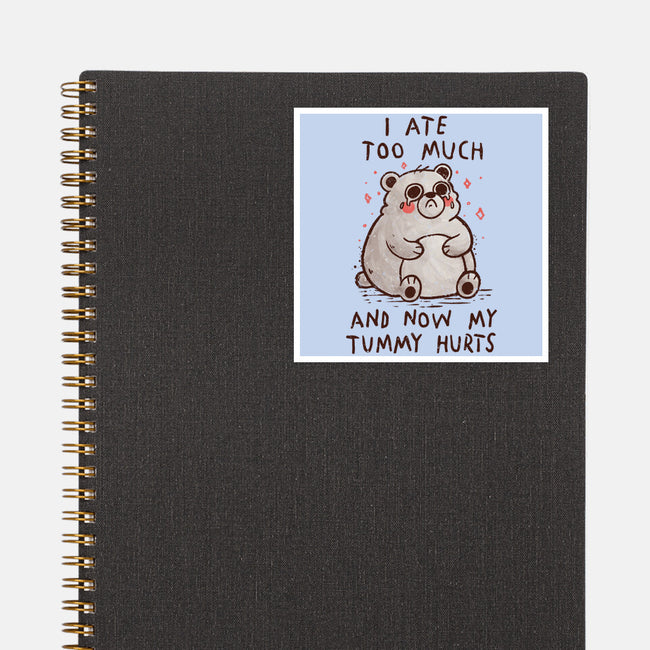 Now My Tummy Hurts-None-Glossy-Sticker-koalastudio