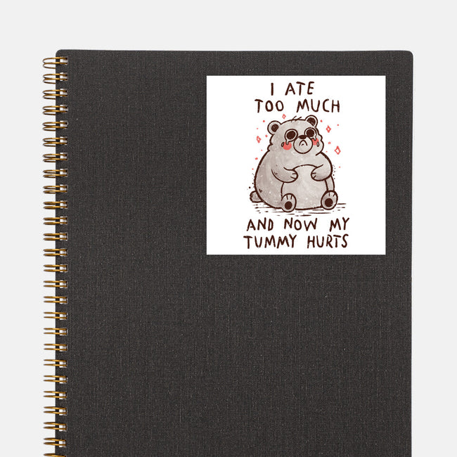 Now My Tummy Hurts-None-Glossy-Sticker-koalastudio