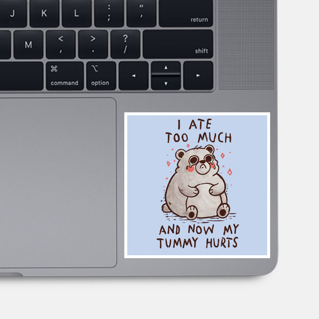 Now My Tummy Hurts-None-Glossy-Sticker-koalastudio
