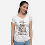 Now My Tummy Hurts-Womens-V-Neck-Tee-koalastudio