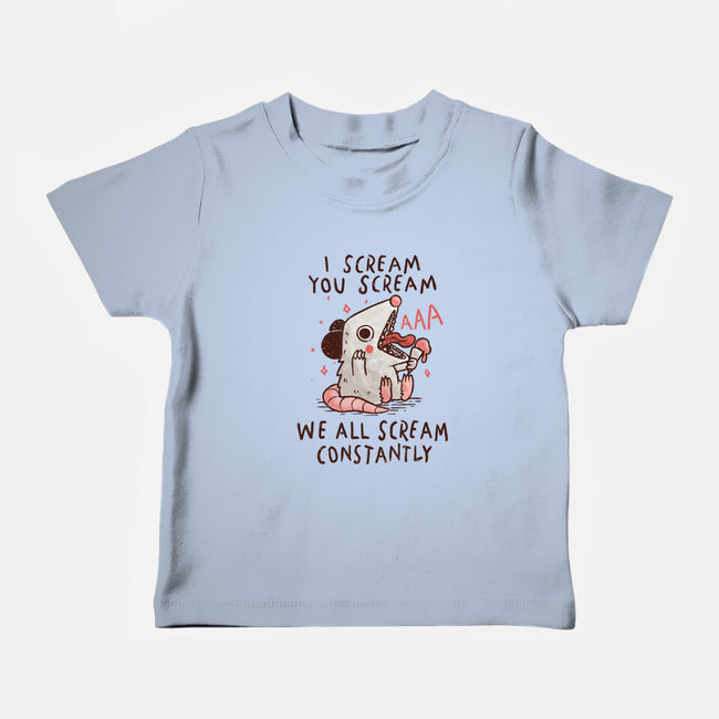 We All Scream Constantly-Baby-Basic-Tee-koalastudio