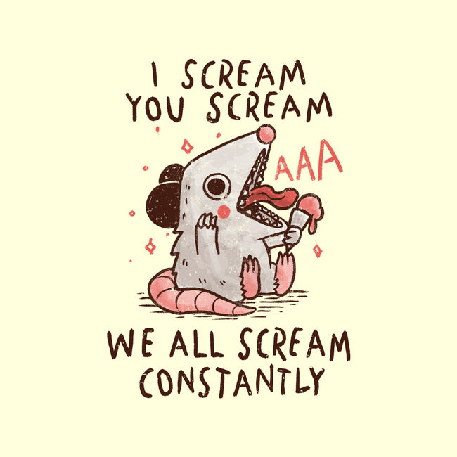 We All Scream Constantly-None-Basic Tote-Bag-koalastudio