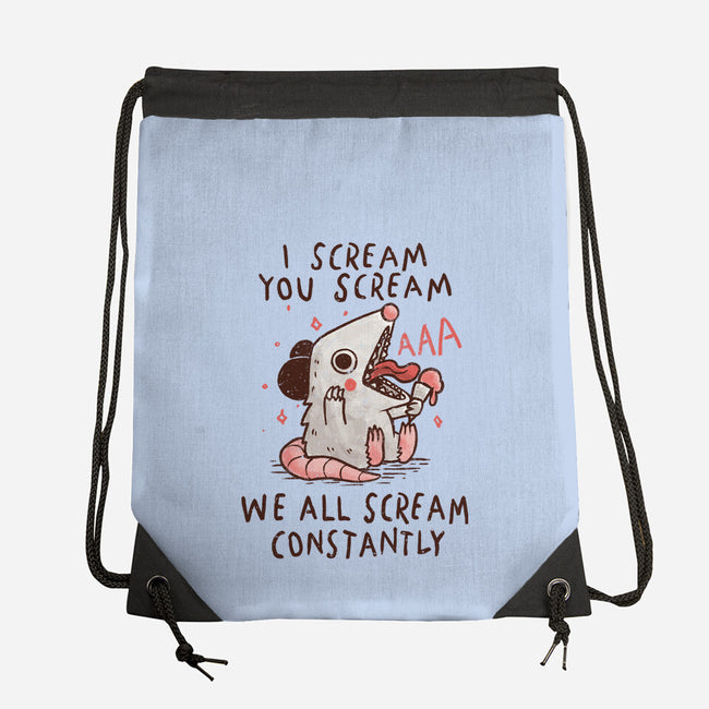 We All Scream Constantly-None-Drawstring-Bag-koalastudio