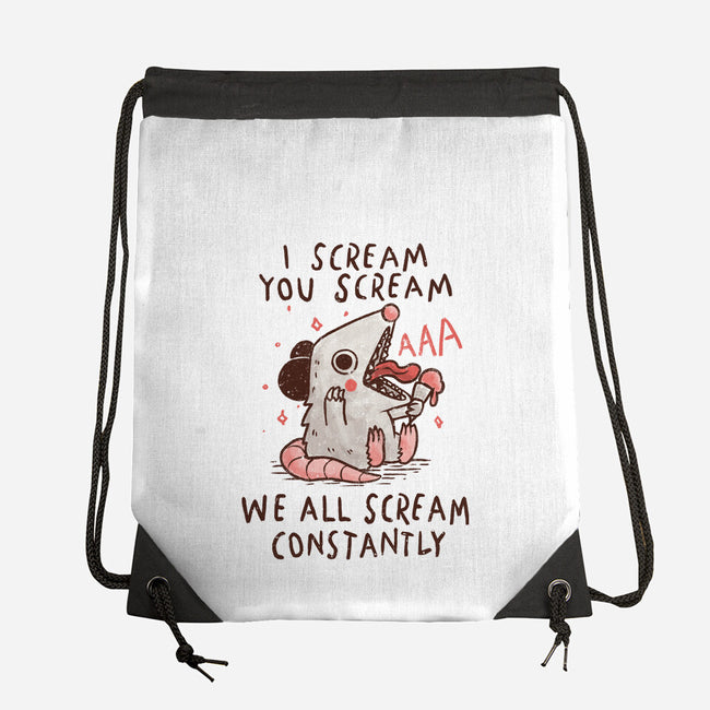 We All Scream Constantly-None-Drawstring-Bag-koalastudio