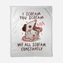 We All Scream Constantly-None-Fleece-Blanket-koalastudio