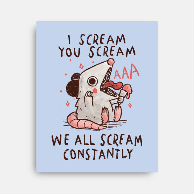 We All Scream Constantly-None-Stretched-Canvas-koalastudio