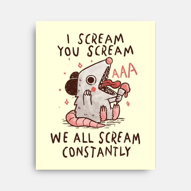 We All Scream Constantly-None-Stretched-Canvas-koalastudio