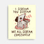 We All Scream Constantly-None-Stretched-Canvas-koalastudio