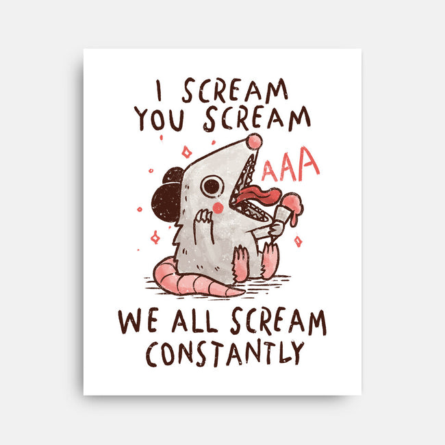 We All Scream Constantly-None-Stretched-Canvas-koalastudio