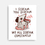 We All Scream Constantly-None-Stretched-Canvas-koalastudio