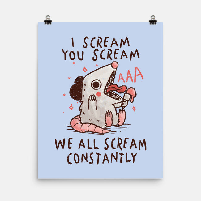 We All Scream Constantly-None-Matte-Poster-koalastudio