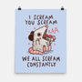 We All Scream Constantly-None-Matte-Poster-koalastudio