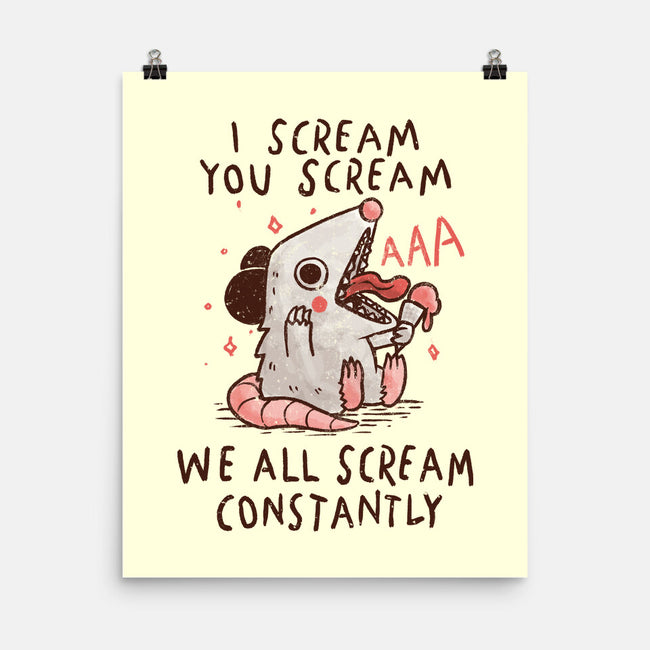 We All Scream Constantly-None-Matte-Poster-koalastudio