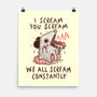 We All Scream Constantly-None-Matte-Poster-koalastudio