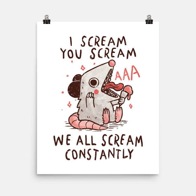 We All Scream Constantly-None-Matte-Poster-koalastudio