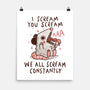 We All Scream Constantly-None-Matte-Poster-koalastudio