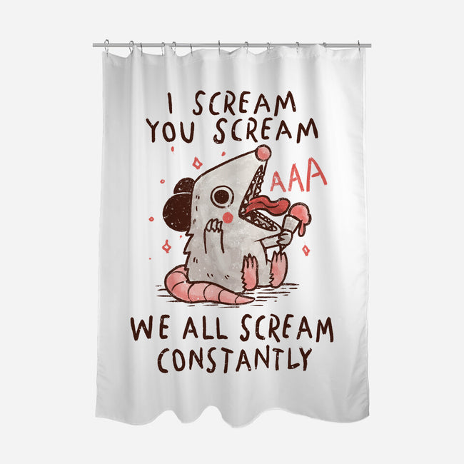 We All Scream Constantly-None-Polyester-Shower Curtain-koalastudio