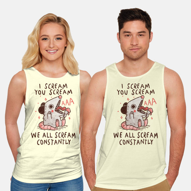 We All Scream Constantly-Unisex-Basic-Tank-koalastudio