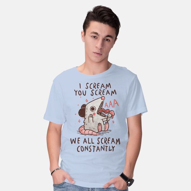 We All Scream Constantly-Mens-Basic-Tee-koalastudio