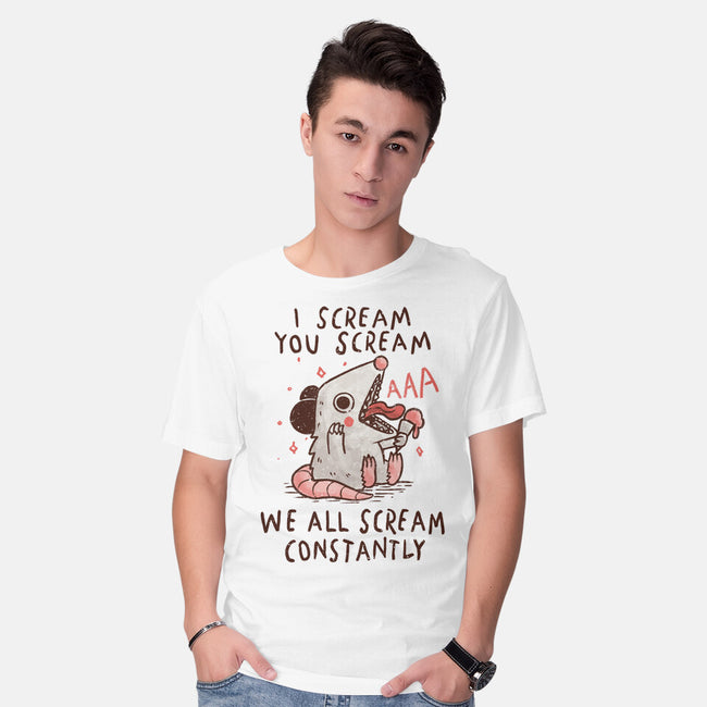We All Scream Constantly-Mens-Basic-Tee-koalastudio
