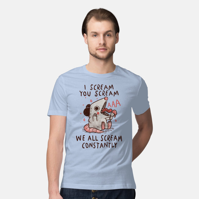 We All Scream Constantly-Mens-Premium-Tee-koalastudio