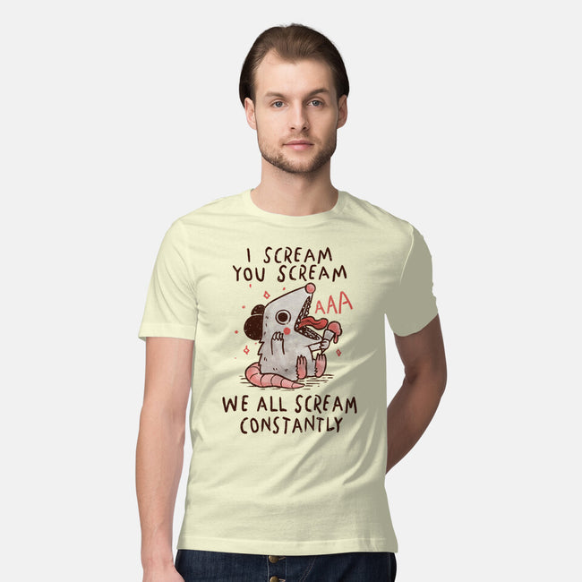 We All Scream Constantly-Mens-Premium-Tee-koalastudio