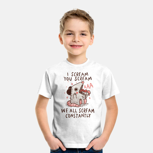 We All Scream Constantly-Youth-Basic-Tee-koalastudio