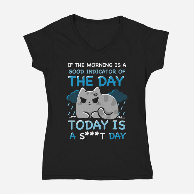 Good Indicator Of The Day-Womens-V-Neck-Tee-Vallina84