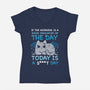 Good Indicator Of The Day-Womens-V-Neck-Tee-Vallina84
