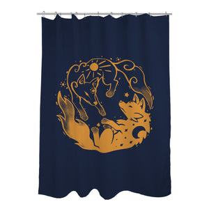 Sun And Moon Golden Wolves