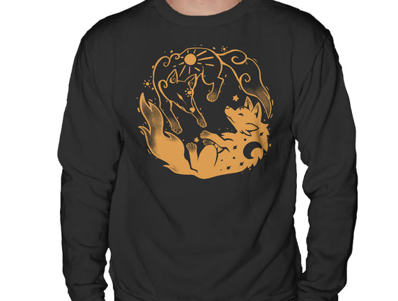 Sun And Moon Golden Wolves