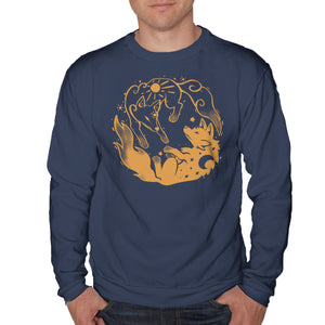 Sun And Moon Golden Wolves