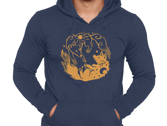 Sun And Moon Golden Wolves