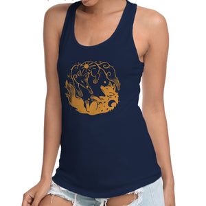 Sun And Moon Golden Wolves