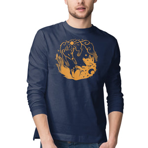 Sun And Moon Golden Wolves