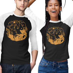 Sun And Moon Golden Wolves