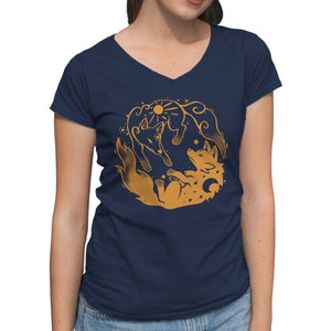 Sun And Moon Golden Wolves