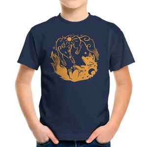 Sun And Moon Golden Wolves